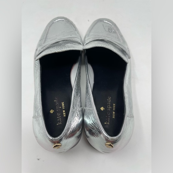 Kate Spade New York METALLIC SILVER Women's Genevieve Loafers, US 7.5 - Picture 10 of 14